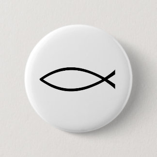 Christian Fish Button