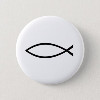 Christian Fish Button by agiftfromgod at Zazzle