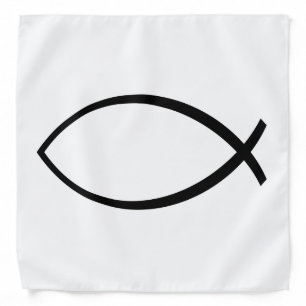 Christian Fish (Ichthys) Symbol Bandana