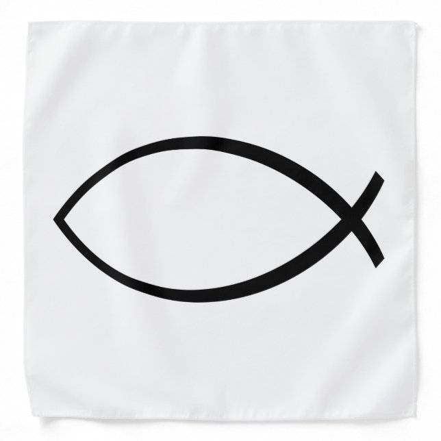 Christian Fish (Ichthys) Symbol Bandana (Front)