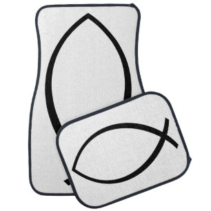 Christian Fish (Ichthys) Symbol Car Floor Mat