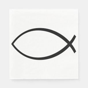Christian Fish (Ichthys) Symbol Napkins