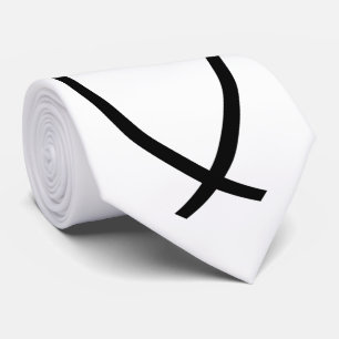 Christian Fish (Ichthys) Symbol Neck Tie