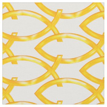 Christian Fish Pattern Fabric by Christian_Designs at Zazzle