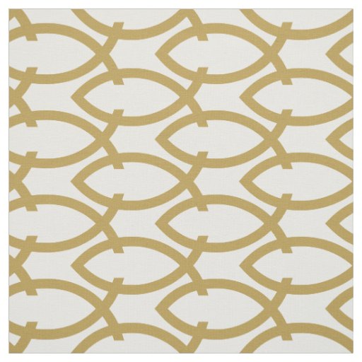 Christian Fish Pattern Fabric