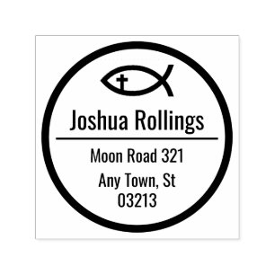 Christian Fish Priest Self-inking Stamp