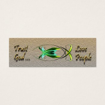 Christian Fish Profile Card by LivingLife at Zazzle