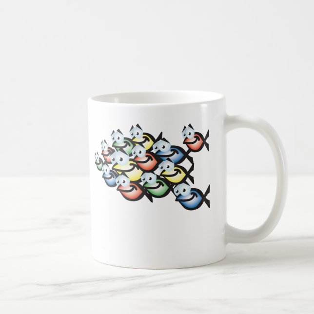 christian fish shape coffee mug (Right)