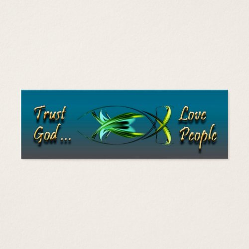 Christian Fish Symbol Background Card Business Card Template