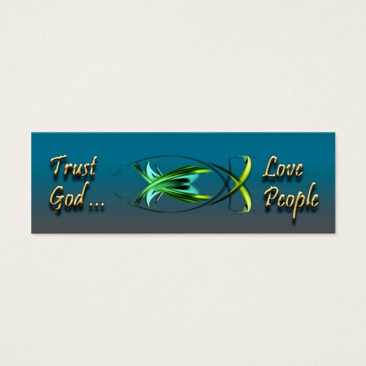 Christian Fish Symbol Background Card (Front)