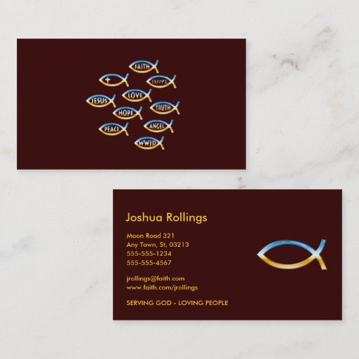 Customizable Christian - Business Card