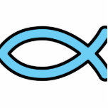 Christian Fish Symbol Cutout<br><div class="desc">Christian Fish Symbol</div>