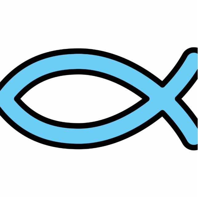 Christian Fish Symbol Cutout (Front)