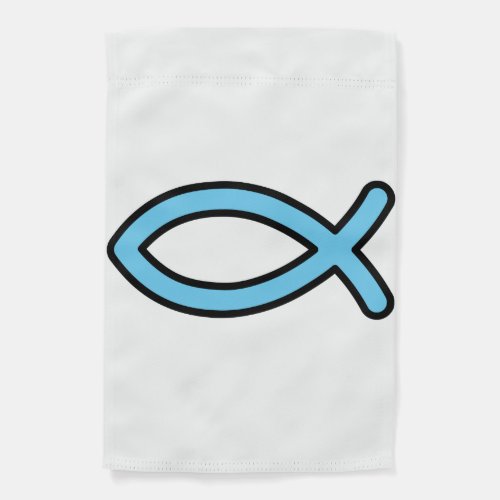 Christian Fish Symbol Garden Flag