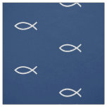 Christian Fish Symbol Ichthys Pattern Custom Image Fabric