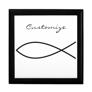 Christian Fish Symbol Ichthys Thunder_Cove Gift Box