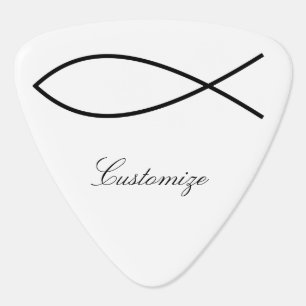 Christian Fish Symbol Ichthys Thunder_Cove Guitar Pick