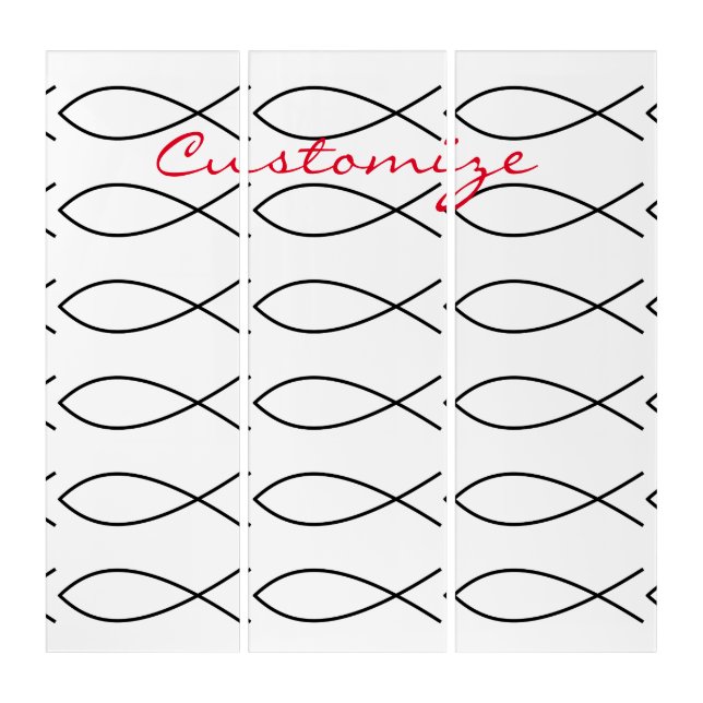 Christian Fish Symbol Ichthys Thunder_Cove Triptych (Front)