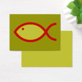 Christian Fish Symbol - LOUD! Gold and Red (Desk)