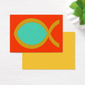 Christian Fish Symbol Tract Card / (Desk)