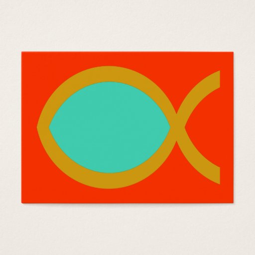 Customizable Christian Fish Symbol Tract Card / Business Card Template