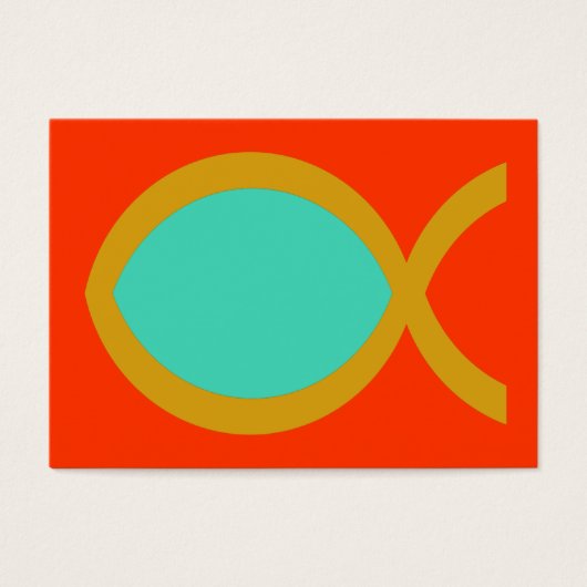 Christian Fish Symbol Tract Card / (Front)