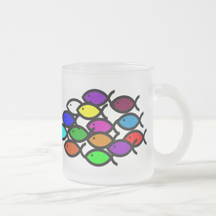 Christian Fish Symbols   Rainbow School   Coffee Mugs