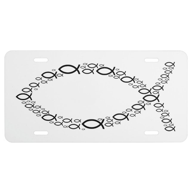 Christian Fishes | Follow Jesus License Plate (Front)