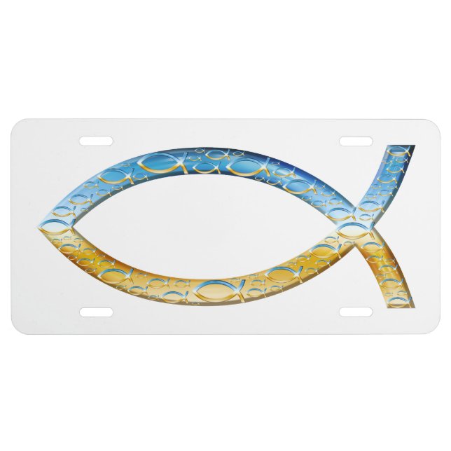 Christian Fishes | Ichthus License Plate (Front)