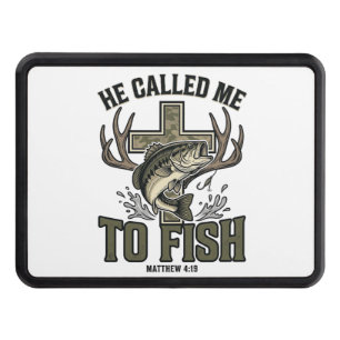 Christian Fishing Design He Called Me to Fish Hitch Cover