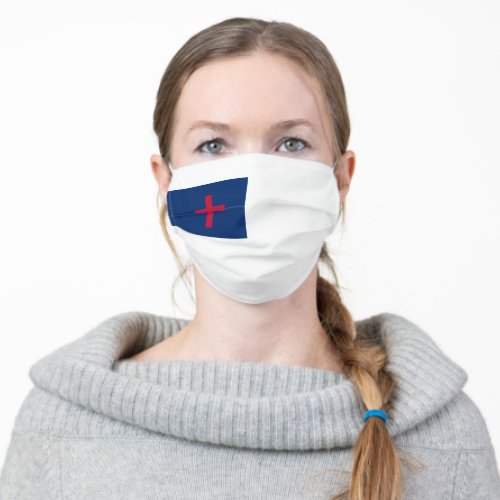 Christian flag Cloth Face Mask with Filter Slot