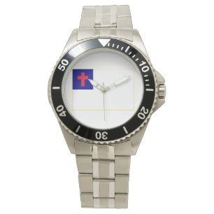 Christian Flag Customize with name or initials! Watch