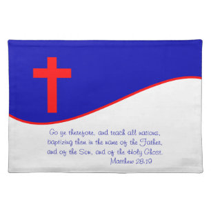 Christian Flag Inspired Placemat