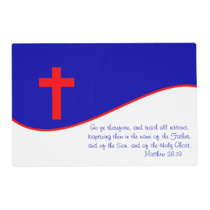 Christian Flag Inspired Placemat