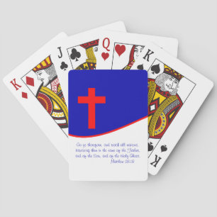 Christian Flag Inspired Poker Cards
