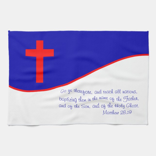 Christian Flag Inspired Towel (Horizontal)