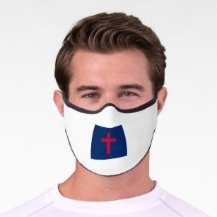 Christian flag Premium Face Mask
