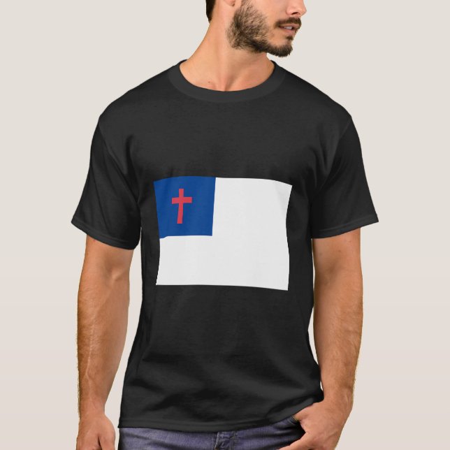 Christian Flag Shirt Religious Christ Flag (Front)