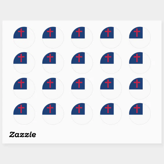 Christian flag Sticker | Zazzle