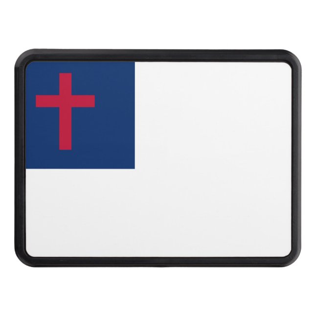 Christian flag Trailer Hitch Cover (Front)