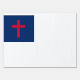 Christian flag Yard Sign