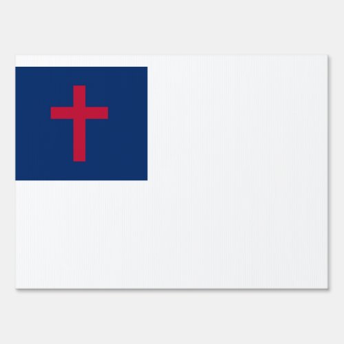 Christian flag Yard Sign