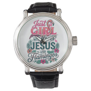 Christian Flamingo Girl Vintage Watch