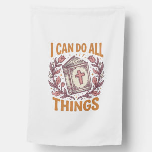 Christian Floral Faith Quote Vintage Shirt Design_ House Flag