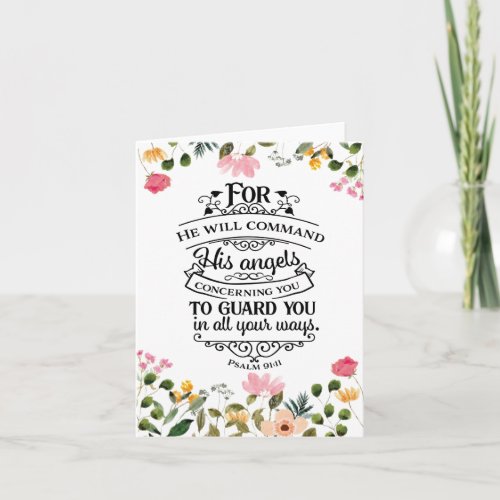 Christian Floral Guard You Card