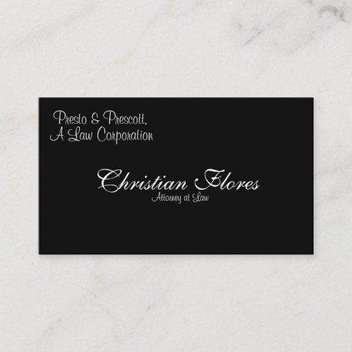Customizable Christian Flores, Attorney at Law, Presto &amp; Pre... Business Card Templates