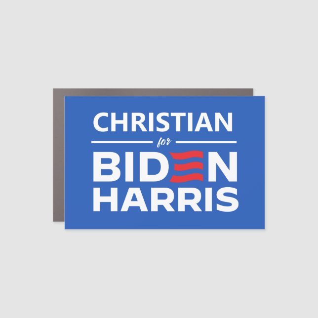 Christian for Biden Harris Car Magnet (Front)