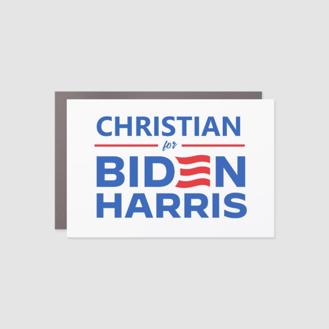 Christian for Biden Harris Car Magnet (Front)