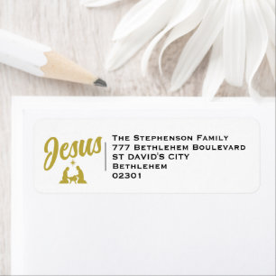 Christian FOR UNTO US Isaiah Photo Christmas Label