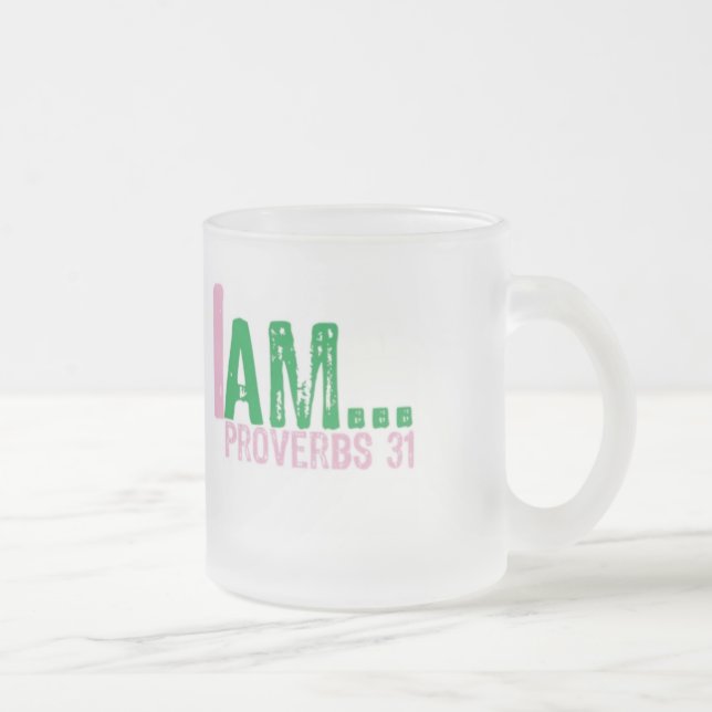 Christian frosted mug Prov 31 (Right)